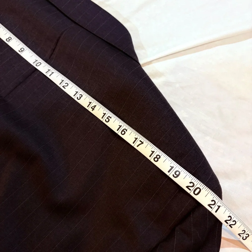 Jos A Bank Signature Gold Mens 46R Black Pinstripe 100% Wool Blazer‎ Gordon